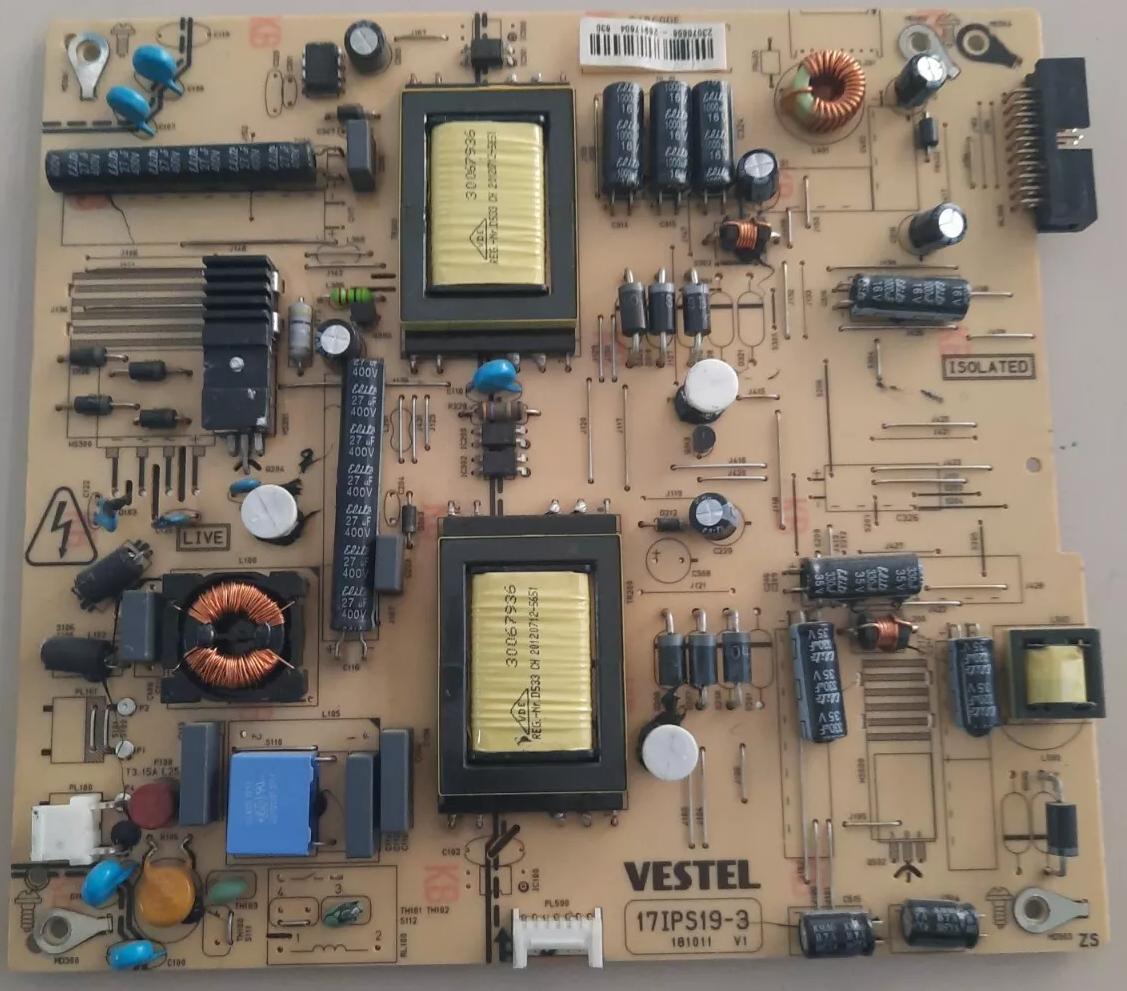 23074663 17IPS19-3 VESTEL POWER BOARD