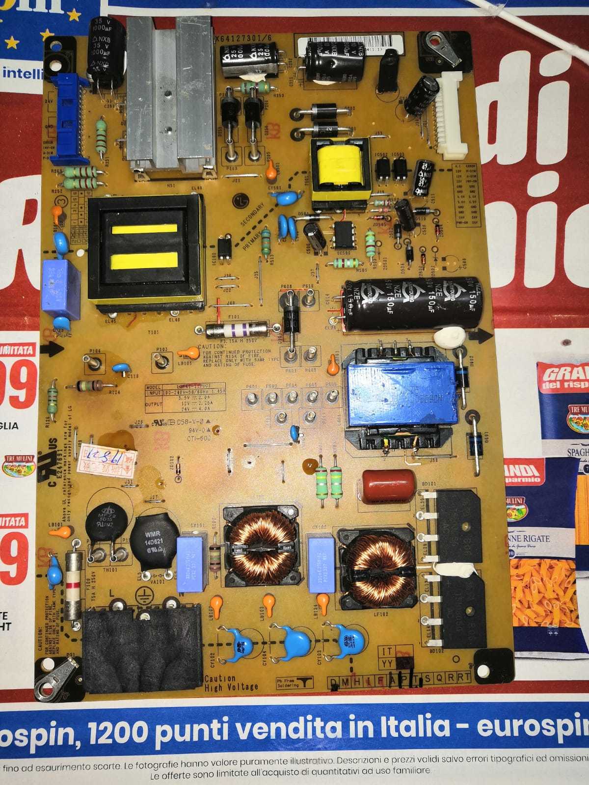 EAX64123701/9 POWER BOARD LG