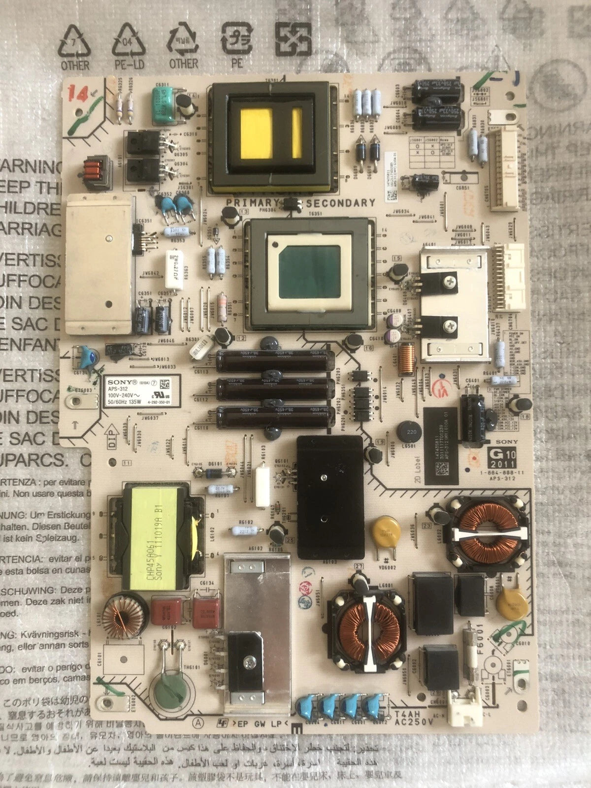 APS-312/G10A Power Board SONY 147435811 KDL-32EX720