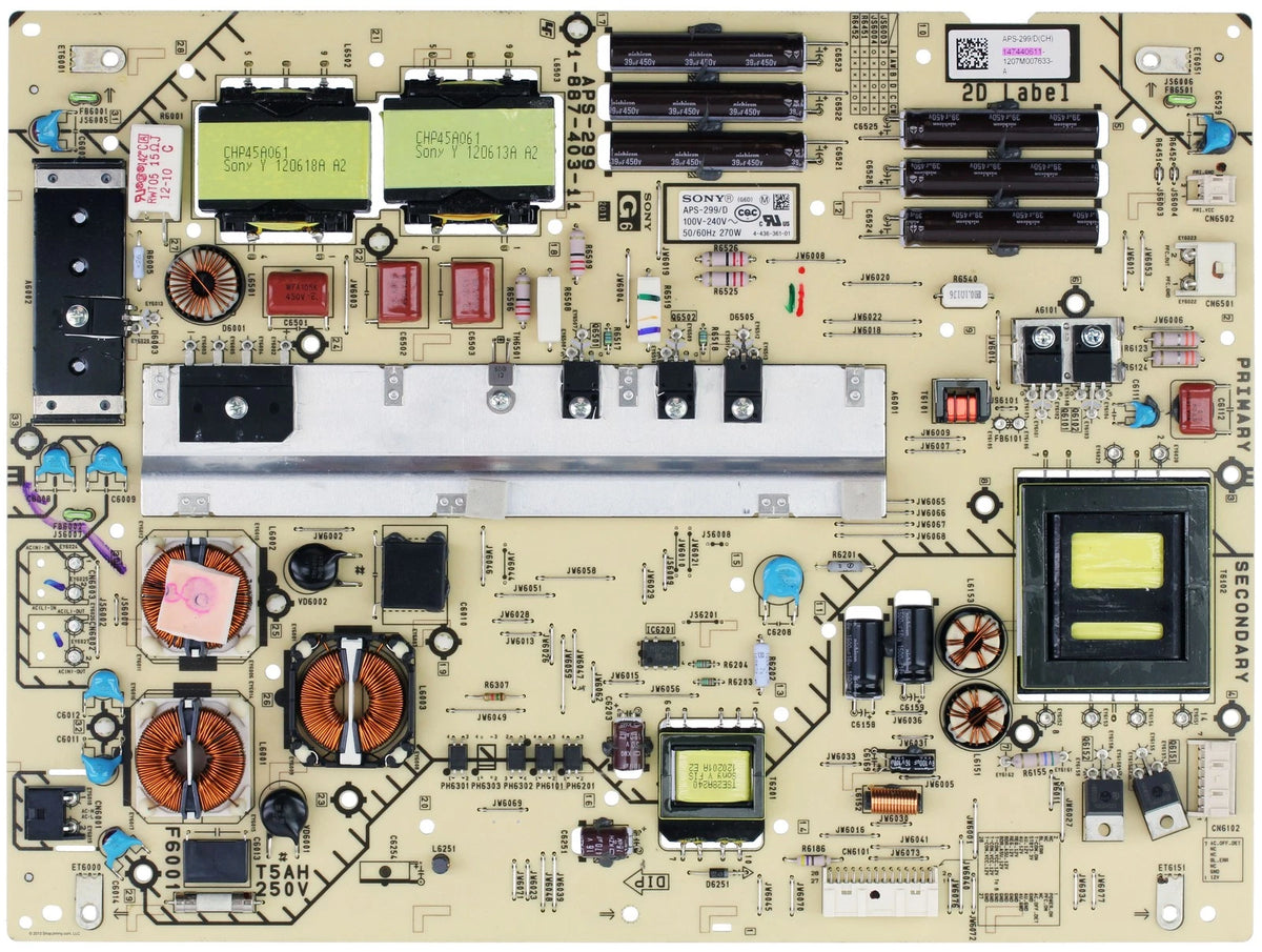 147440611 G6 Power Board Sony XBR-55HX950
