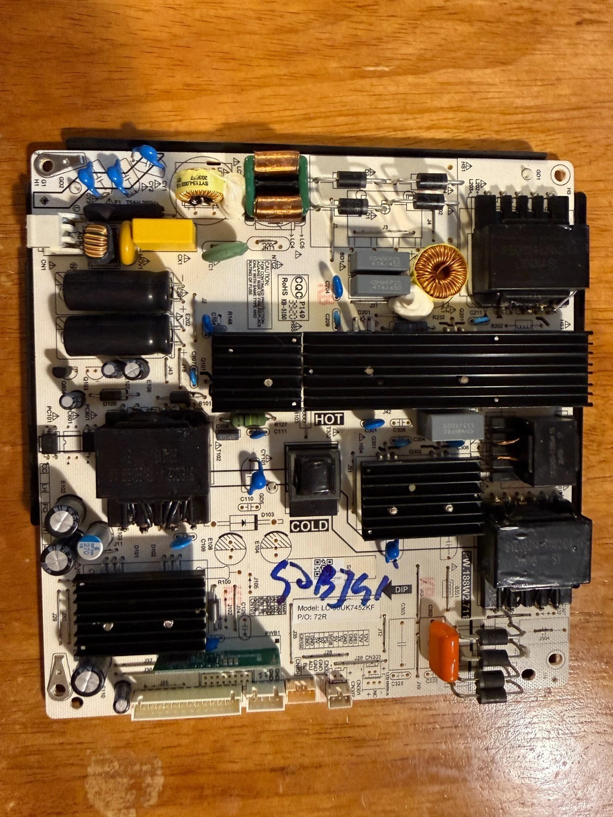 PW.188W2.711 PSU SHARP 50BJ2E